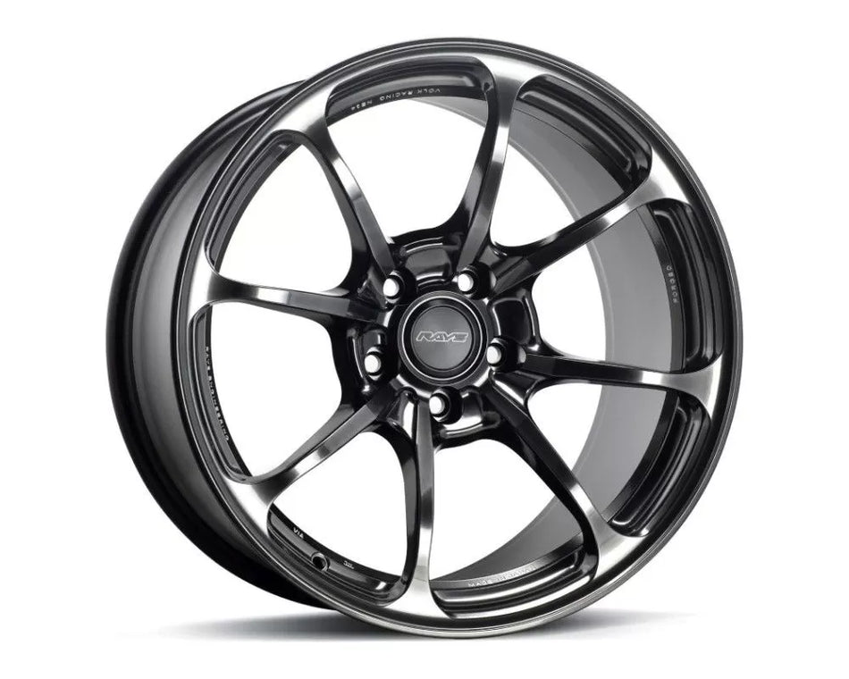 Volk Racing NE24 19X9.0+23 5-120 Shining Black Metal Wheel