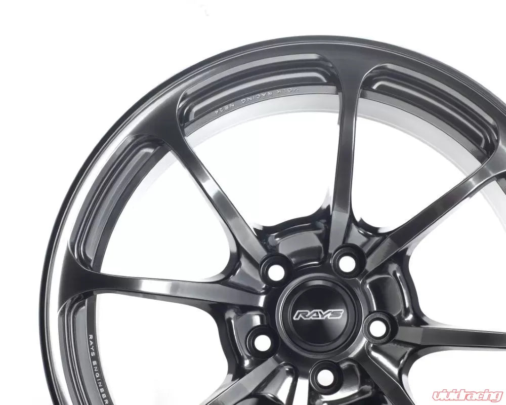 Volk Racing NE24 19X10.5+35 5-112 Shining Black Metal Wheel