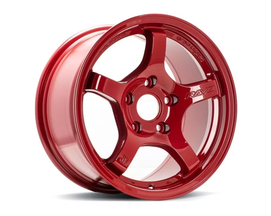 Gram Lights 57CR 18X9.5+38 5-100 Milano Red Wheel