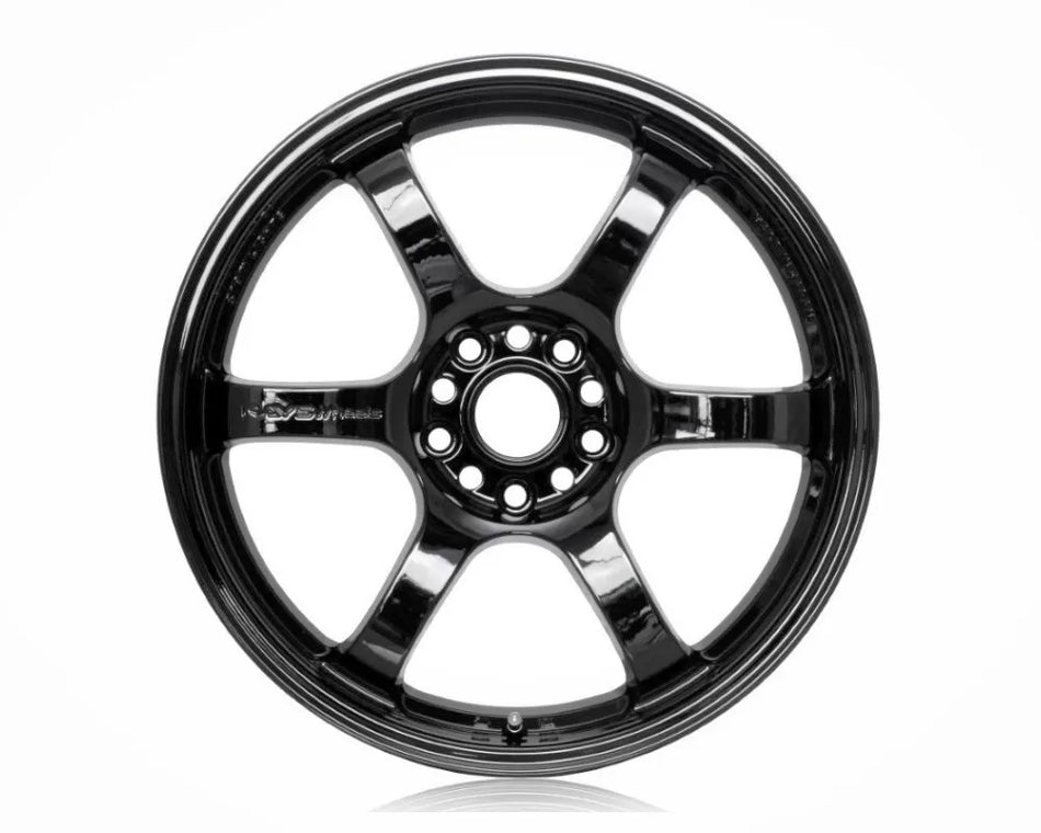 Gram Lights 57DR 18X9.5+38 5-100 Glass Black Wheel