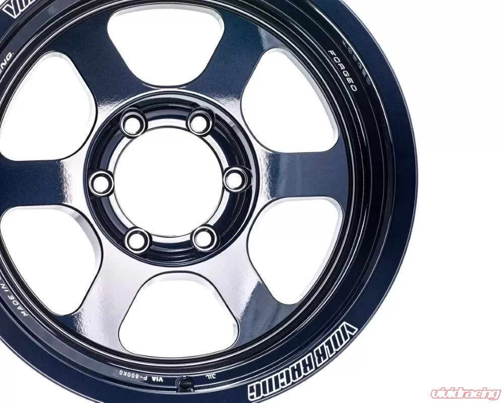 Volk Racing TE37XT M-Spec 17X8.5-10 6-139.7 Mag Blue Wheel