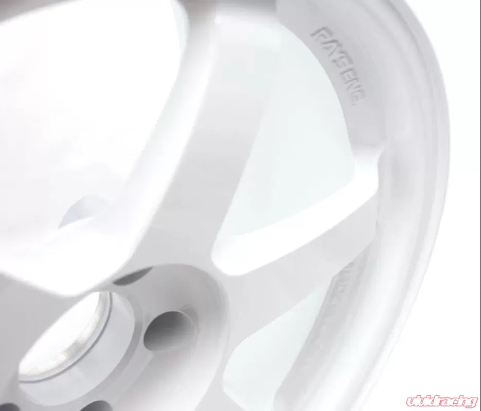 Volk Racing TE37SL 19X9.5+22 5-114.3 Dash White Wheel