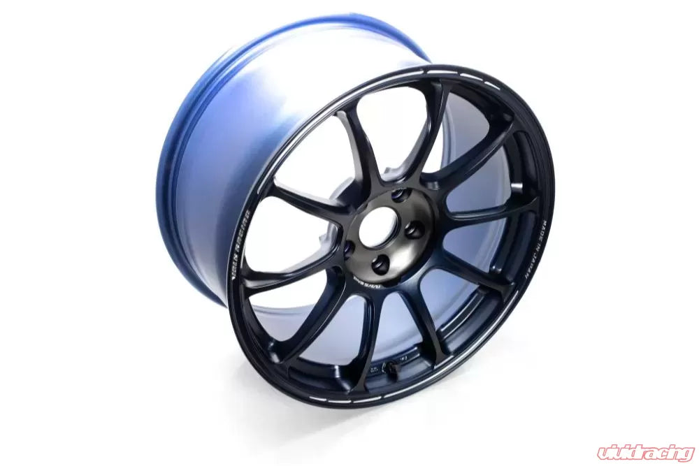 Volk Racing ZE40 Time Attack III 18X10.5+14 5-114.3 Metallic Blue/Matte Black Clear Wheel