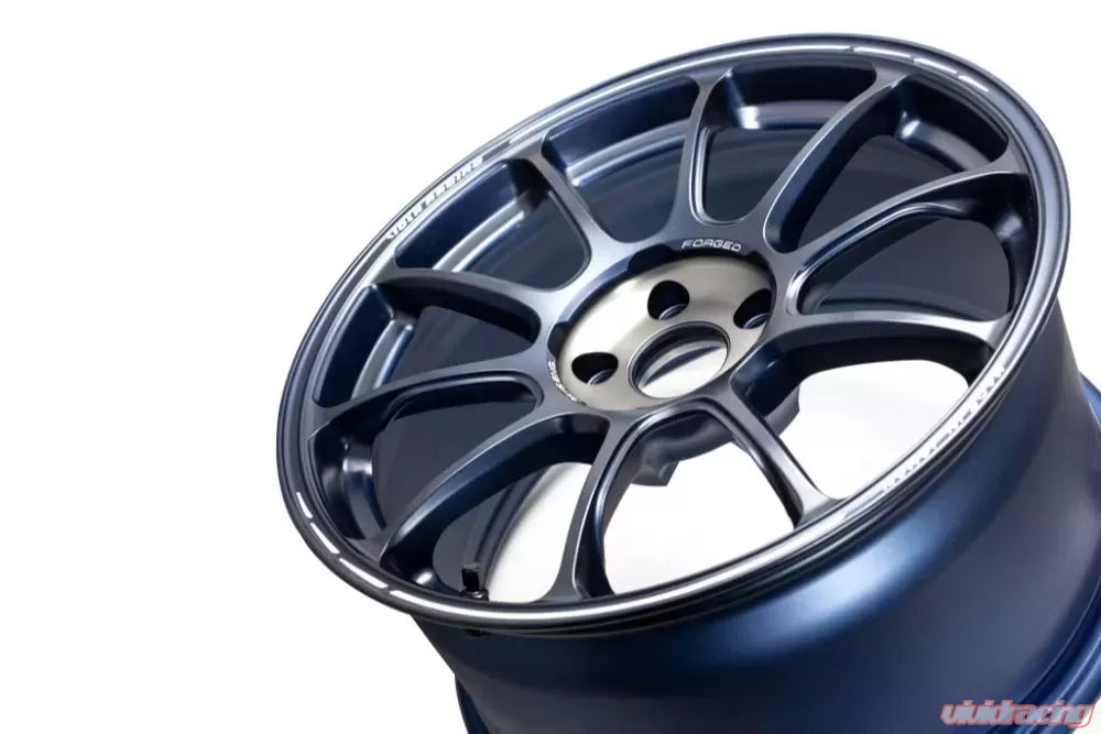 Volk Racing ZE40 Time Attack III 18X10.5+14 5-114.3 Metallic Blue/Matte Black Clear Wheel