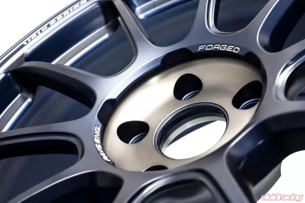 Volk Racing ZE40 Time Attack III 18X10.5+14 5-114.3 Metallic Blue/Matte Black Clear Wheel