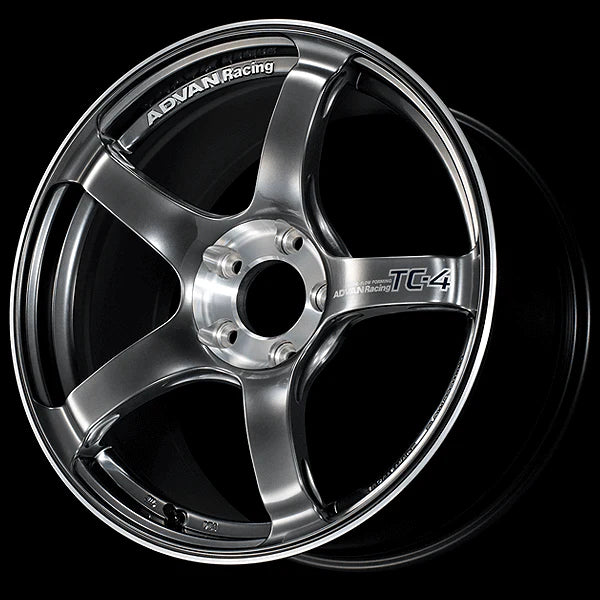 Advan TC-4 SE 17X9.0+45 5-114.3 Racing Hyper Black & Diamond Cut Wheel