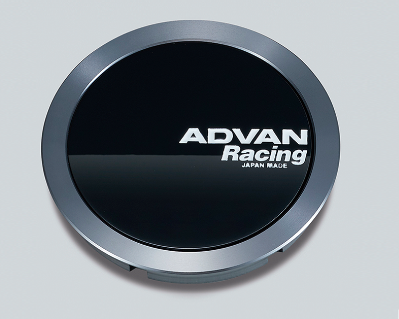 Advan 73mm Flat Centercap - Gloss Black/Hyper Ring+White Letters - REWRK Collective