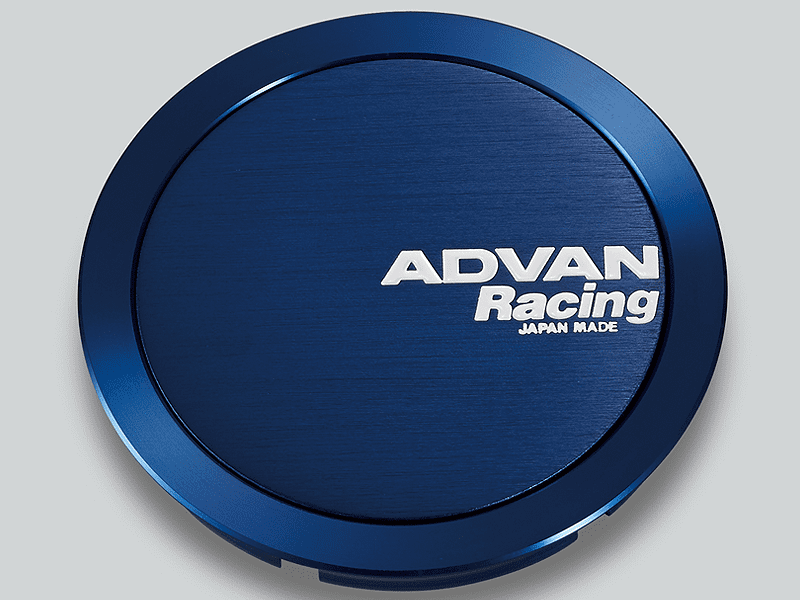 Advan 63mm Full Flat Centercap - Blue Anodized - REWRK Collective