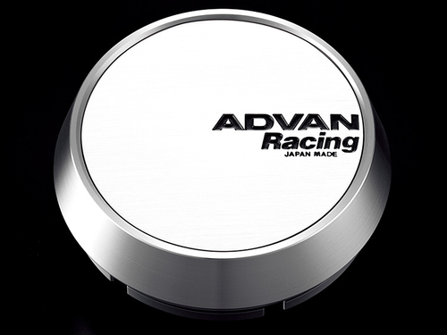 Advan 73mm Middle Centercap - White/Silver Alumite - REWRK Collective