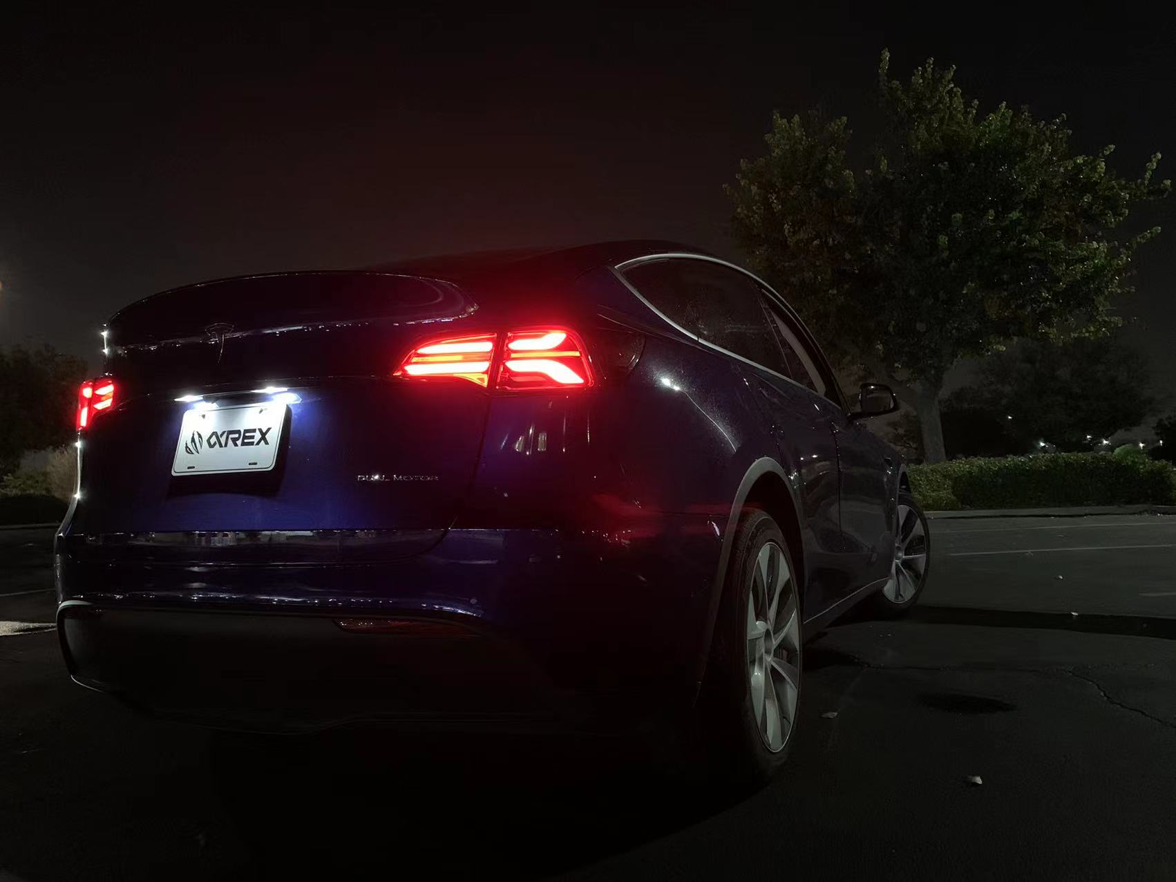 17-23 Tesla Model 3 / 20-23 Model Y (Without Stock Amber Turn Signal) PRO-Series LED Tail Lights Jet Black/ Red Smoke - REWRK Collective