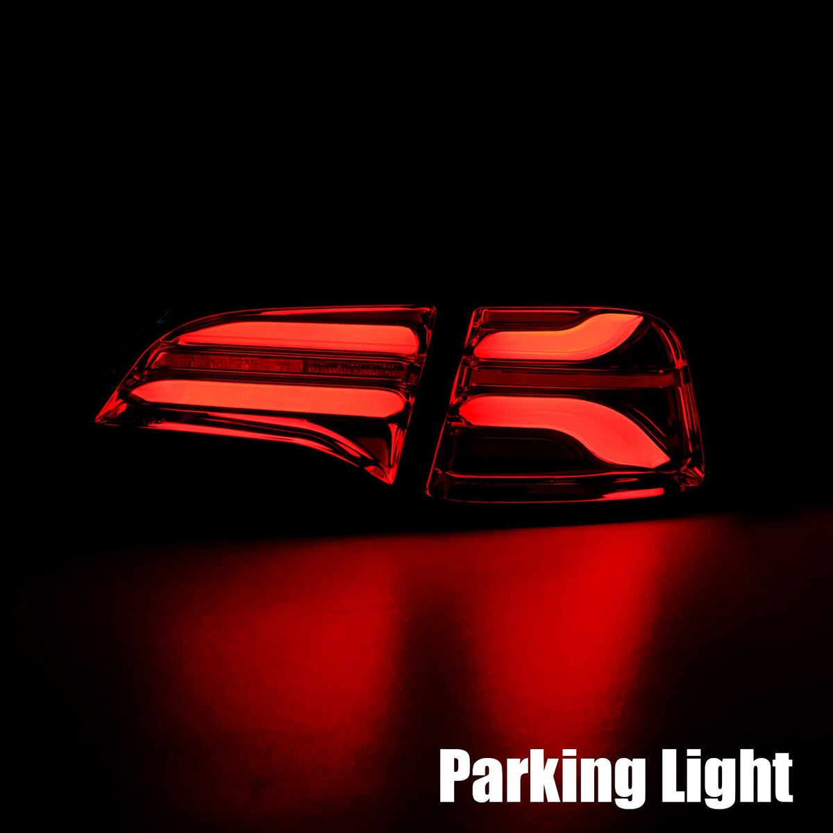 20-22 Tesla Model Y (With Stock Amber Turn Signal) PRO-Series LED Tail Lights Jet Black/  Red Smoke - REWRK Collective