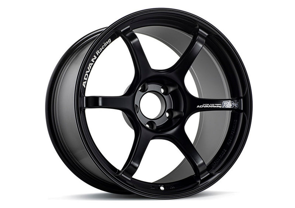 Advan RG-4 18x8 +44 5-114.3 Semi Gloss Black Wheel - REWRK Collective