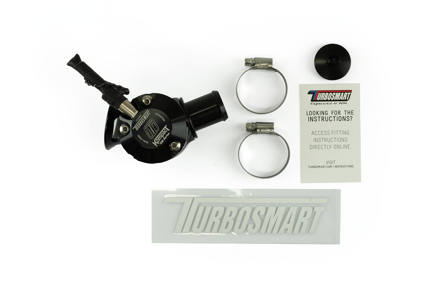 Turbosmart BOV Kompact EM Dual Port - 25mm Universal - REWRK Collective