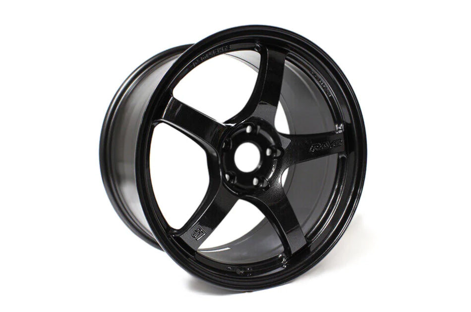 Gram Lights 57CR 18X9.5+38 5-114.3 Glass Black Wheel