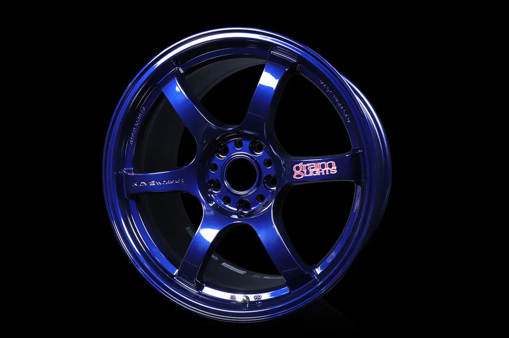 Gram Lights 57DR 18X10.5+22 5-114.3 Eternal Blue Pearl Wheel