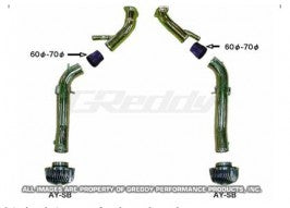 GReddy Long Type Piping 60-70mm Suction Kit | 2009-2021 Nissan GTR (12020906)