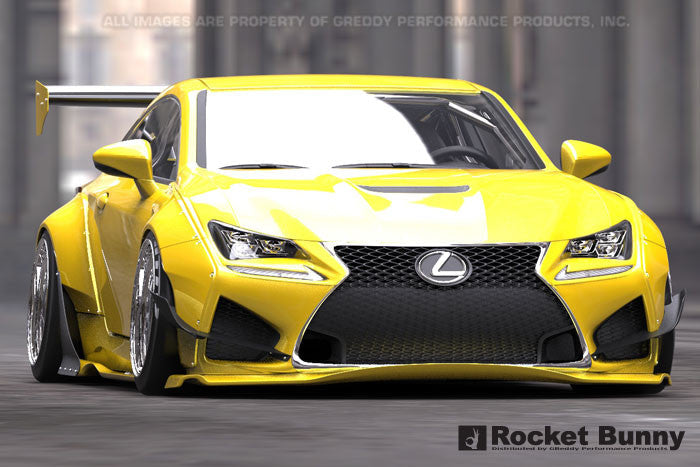 GReddy Rocket Bunny Rear Over-Fenders +70mm | 2015+ Lexus RC F (17010256)