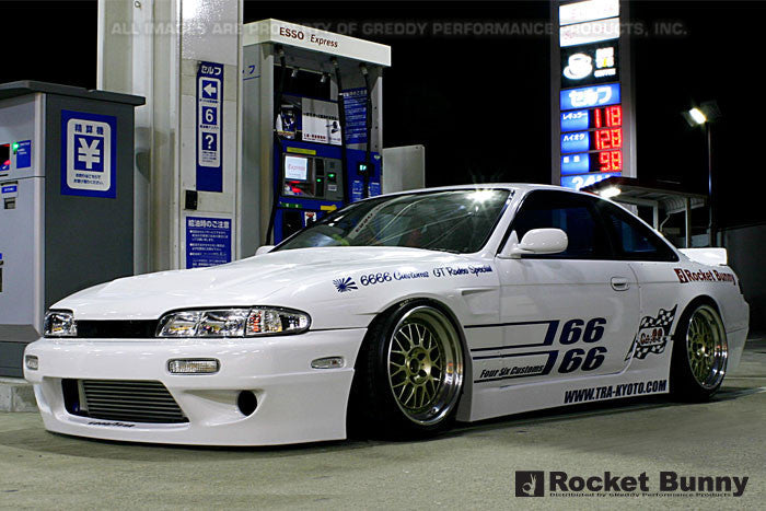 GReddy Rocket Bunny Rear Wide Panel Over-Fenders Ver. 1 - FRP | 1994-1996 Nissan 240SX (17020255)