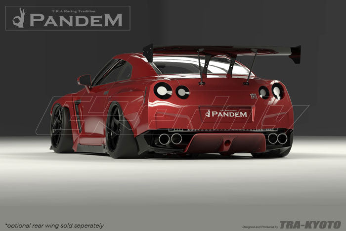 GReddy Version 2 Pandem X Rocket Bunny Rear Under Diffuser | 2009-2021 Nissan GTR (17020611)