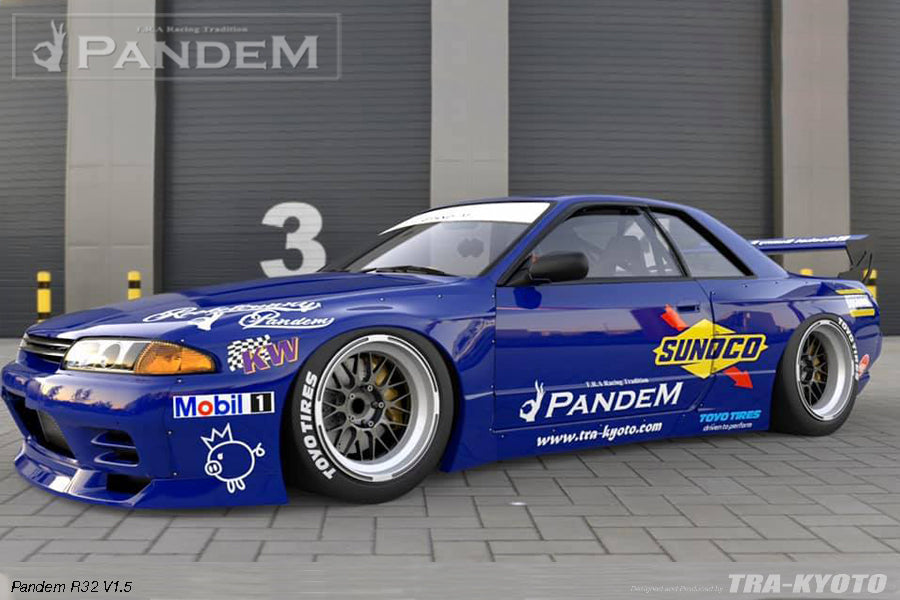 GReddy Pandem V1.5 Full Kit w/o Wing | 1989-1994 Nissan Skyline GTR (17020629)