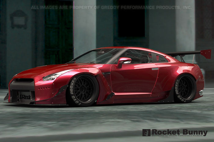 GReddy Rocket Bunny V2 Front Canards | 2009-2021 Nissan GTR (17020636)