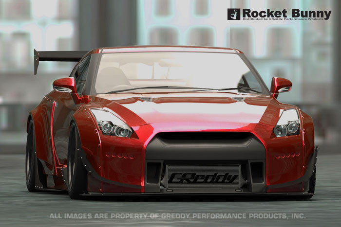 GReddy Rocket Bunny V2 Front Fender Canards | 2009-2021 Nissan GTR (17020638)