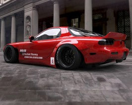 GReddy Rocket Bunny Full Rear Diffuser Kit Ver. 2 FRP Only | 1993-1995 Mazda RX-7 (17040208)