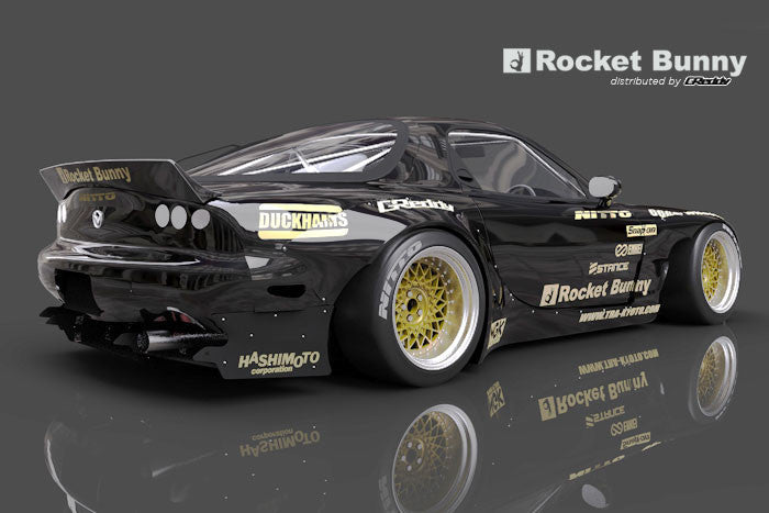 GReddy X Rocket Bunny V2 Rear Over-Fenders | 1993-1995 Mazda RX-7 (17040215)