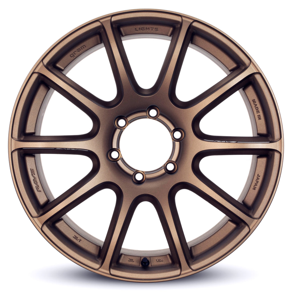 Gram Lights 57Trans-X Overseas 18X9.0+00 6-135 Dark Bronze/Machining Wheel