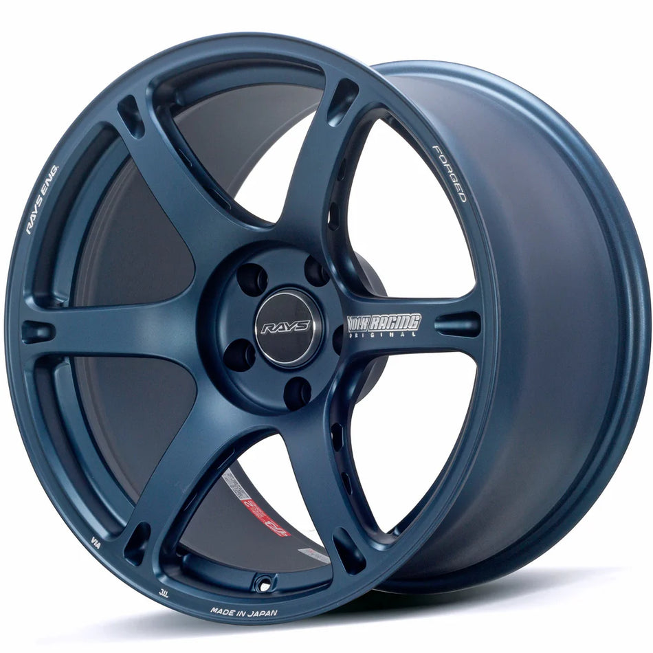 Volk Racing TE037 6061 18X10.0+34 5-120 Matte Blue Gunmetal Wheel