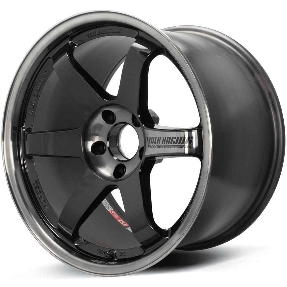 Volk Racing TE37SL 19X10.5+35 5-120 Pressed Double Black Wheel