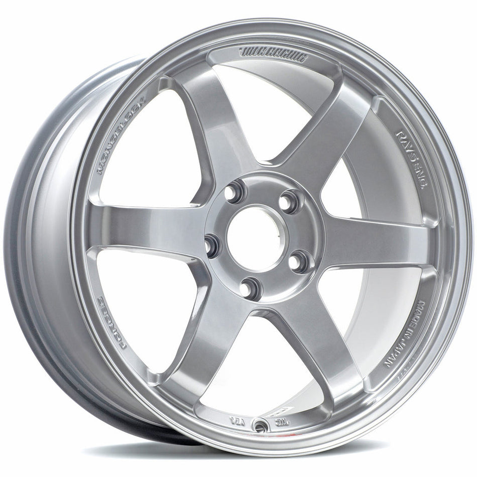 Volk Racing TE37SL 18X11.0+18 5-114.3 Titanium Silver Wheel