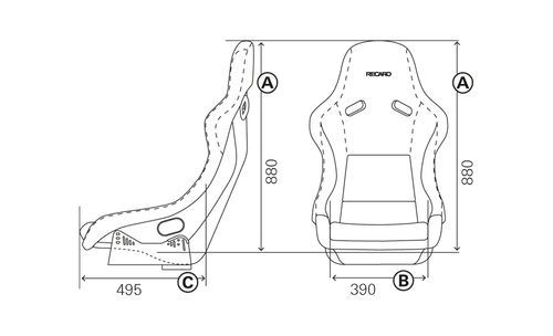 Recaro Pole Position ABE Seat - Carbon Fiber/Black Leather - REWRK Collective