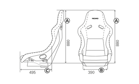 Recaro Pole Position ABE Seat - Carbon Fiber/Black Leather - REWRK Collective