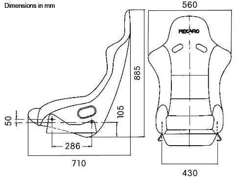 Recaro Pole Position N.G. Seat - Black Leather/Grey Suede - REWRK Collective