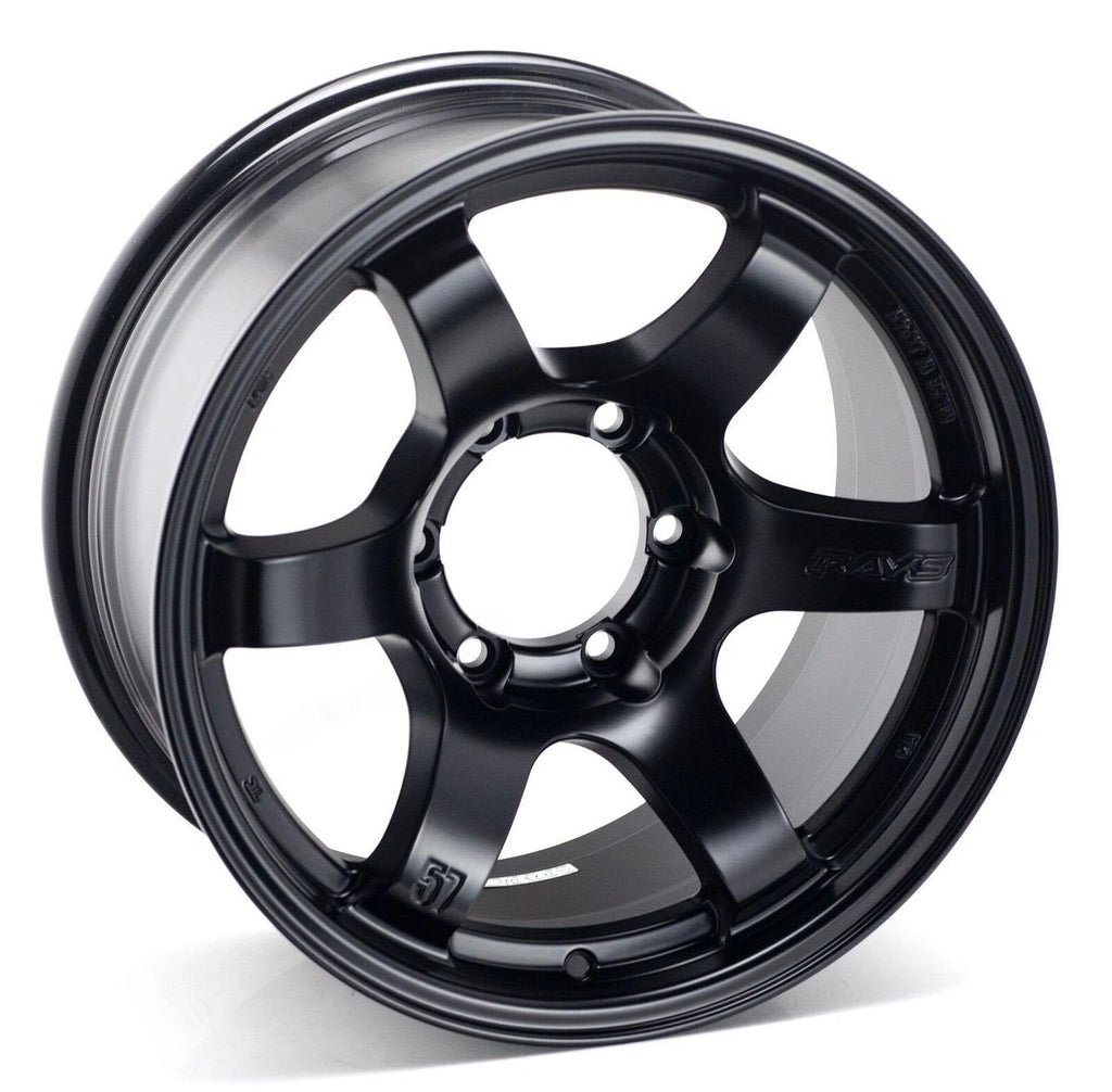 Gram Lights 57DR-X 18X9.0+00 6-139.7 Semi Gloss Black Wheel