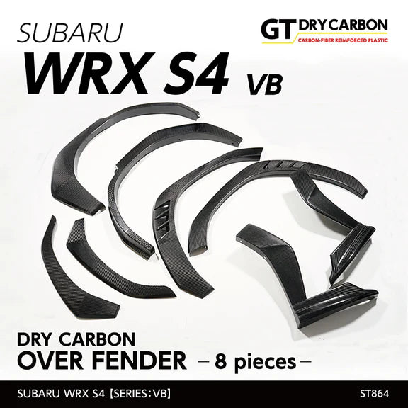 Axis Parts WRX VB Dry Carbon Over Fender Set 8P