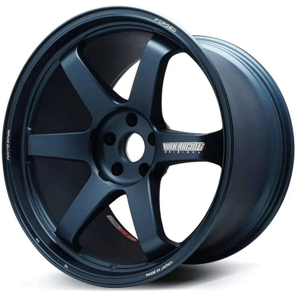 Volk Racing TE37 Saga S-Plus 18X10.5+30 5-120 Mag Blue Wheel