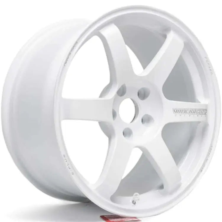 Volk Racing TE37 Saga S-Plus 17X9.0+22 5-114.3 Dash White Wheel