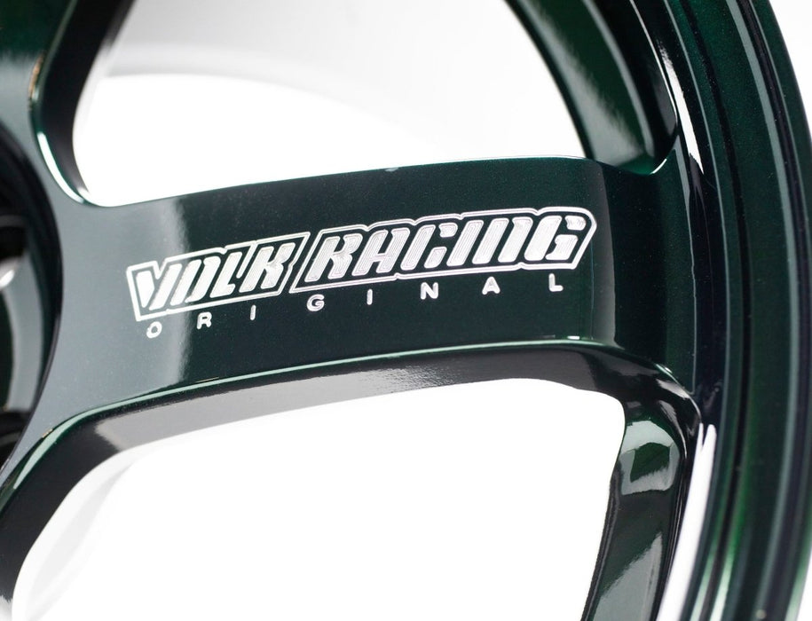 Volk Racing TE37 Saga S-Plus 18X9.5+43 5-100 Racing Green Wheel