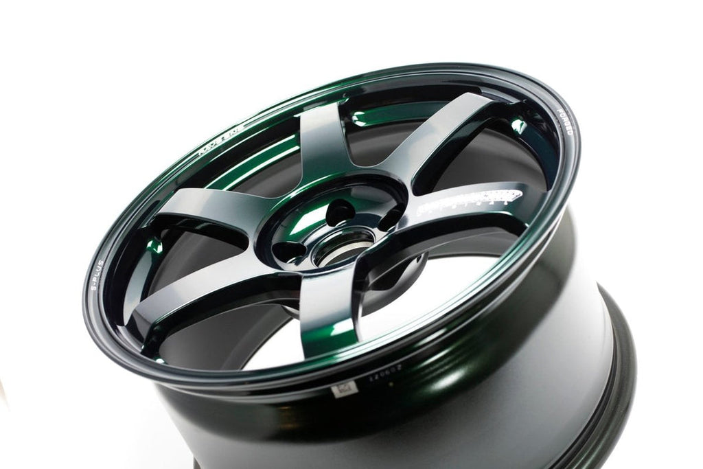 Volk Racing TE37 Saga S-Plus 18X9.5+43 5-100 Racing Green Wheel