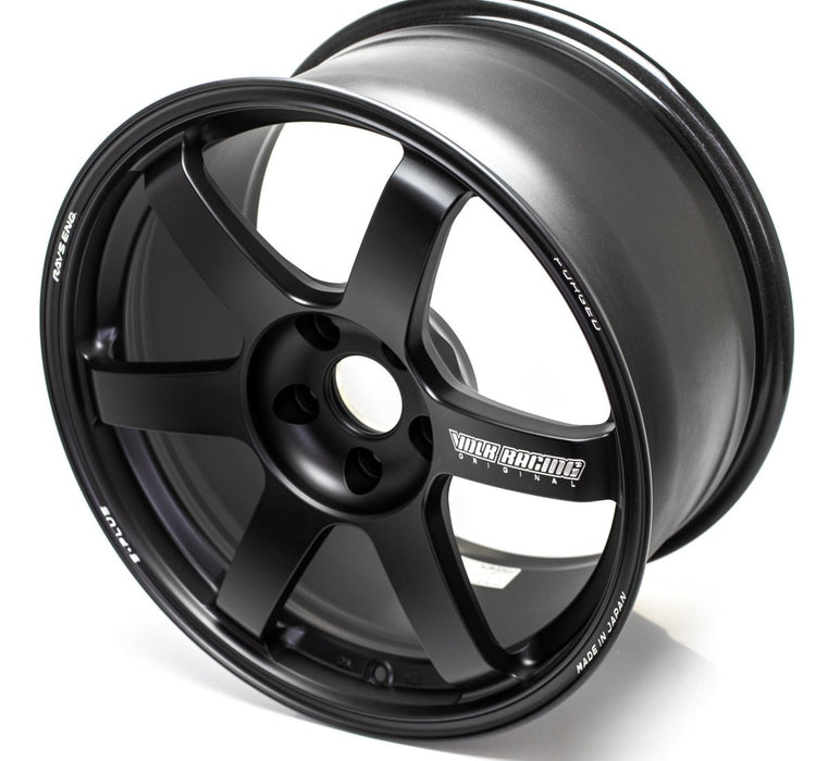 Volk Racing TE37 Saga S-Plus 18X9.5+38 5-114.3 Matte Black Wheel