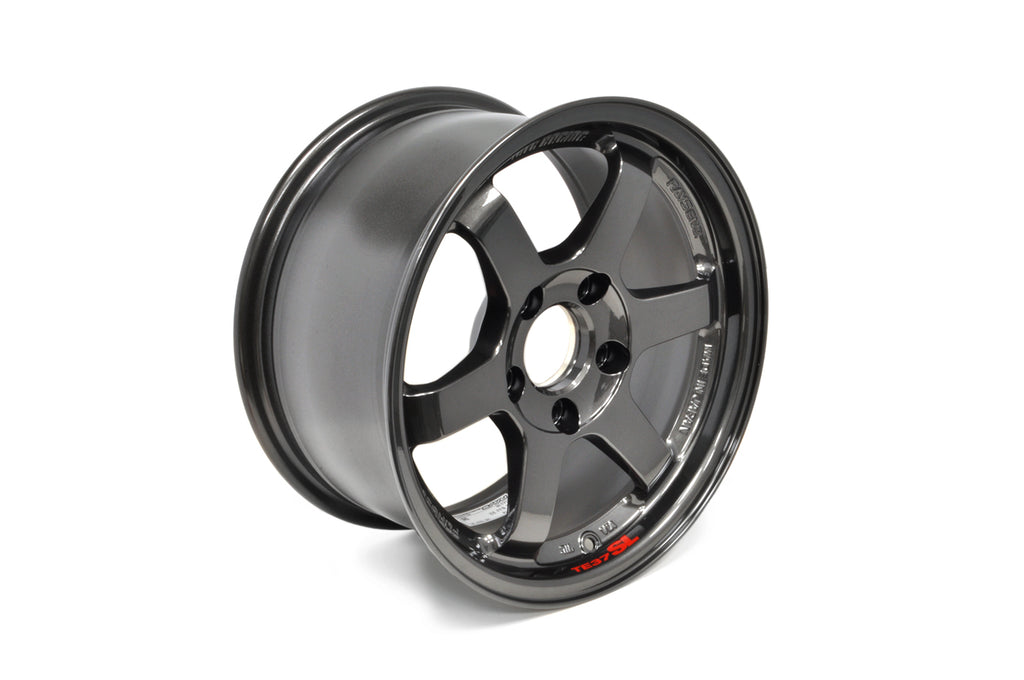 Volk Racing TE37SL 15X8.0+25 4-100 Diamond Black Wheel